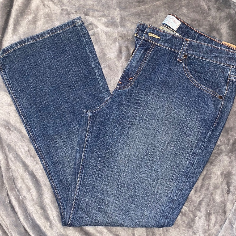 Stretch Low Rise Bootcut Levi Strauss Jeans Sz Misses 16 M